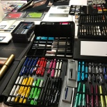 The entire Lamy line was available to see and touch